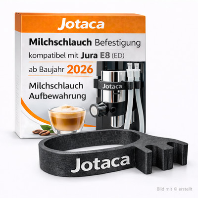 Duo Milchschlauch Halter Befestigung kompatibel mit Jura E8 (ED) ab Baujahr 2026