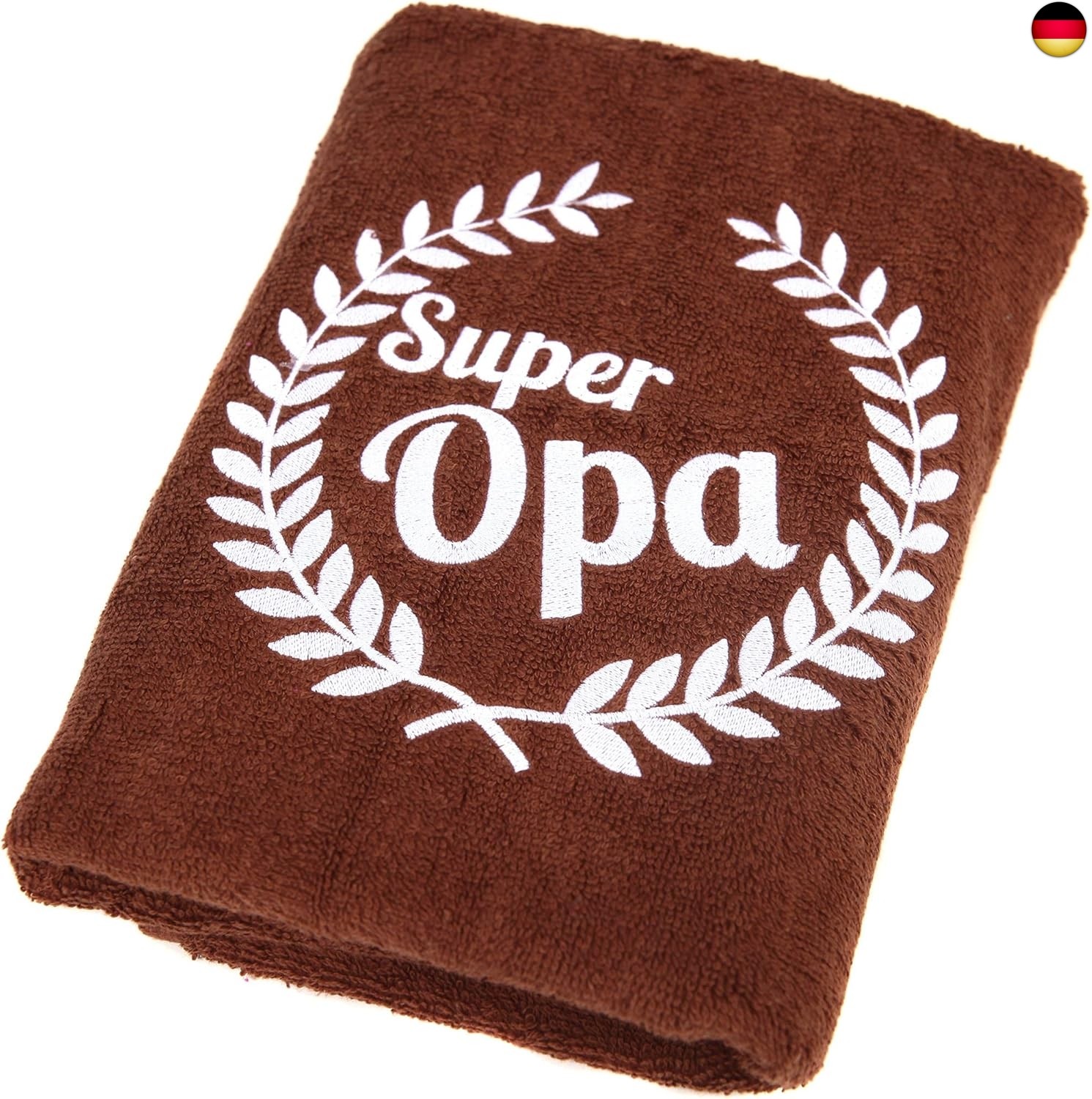 Abc Casa Super Opa Handtuch zum Geburtstag, Jahrestag, Namestag, Valentinstag,