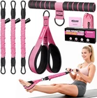 Upgraded Multifunction Pedal Resistance Band with Handle, 3 Tube Adjustable Resi