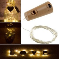 Chilitec Led Flaschen-Lichterkette 'Cutebottle' 20 Leds, 2M, Warmweiß, Batterie,