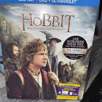 The Hobbit: An Unexpected Journey (Blu-ray, 2012). DVD Slipcover
