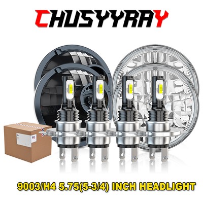 4X 5 3/4'' 5.75inch LED Headlights HI/LO H5006/H5001 FOR GTO Grand Prix Firebird