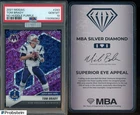 2021 Panini Mosaic No Huddle Purple Prizm #283 Tom Brady Patriots 21/50 PSA 10