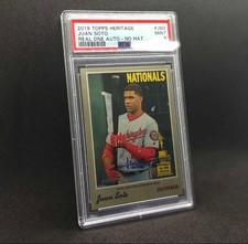 Juan Soto 2019 Topps Heritage PSA 9 Auto SP Baseball Card Japan