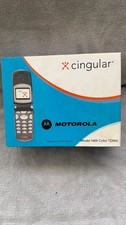 Nib Motorola V60t Color TDMA Cingular Cellular Flip Phone Vintage Boxed Set
