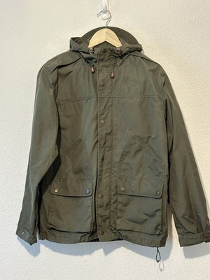 Penfield Womens Jacket Medium Hudson Wax Canvas Hooded Green Waterproof Pockets