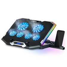 C11 Laptop Cooling Pad RGB Gaming Notebook Cooler, Laptop Fan Stand 