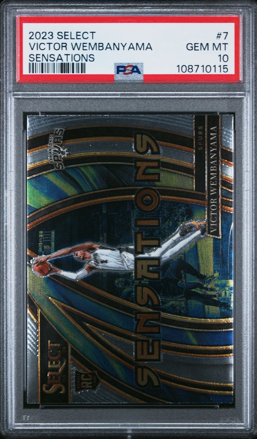 2023-24 Panini Select - Sensations Victor Wembanyama #7 (RC)