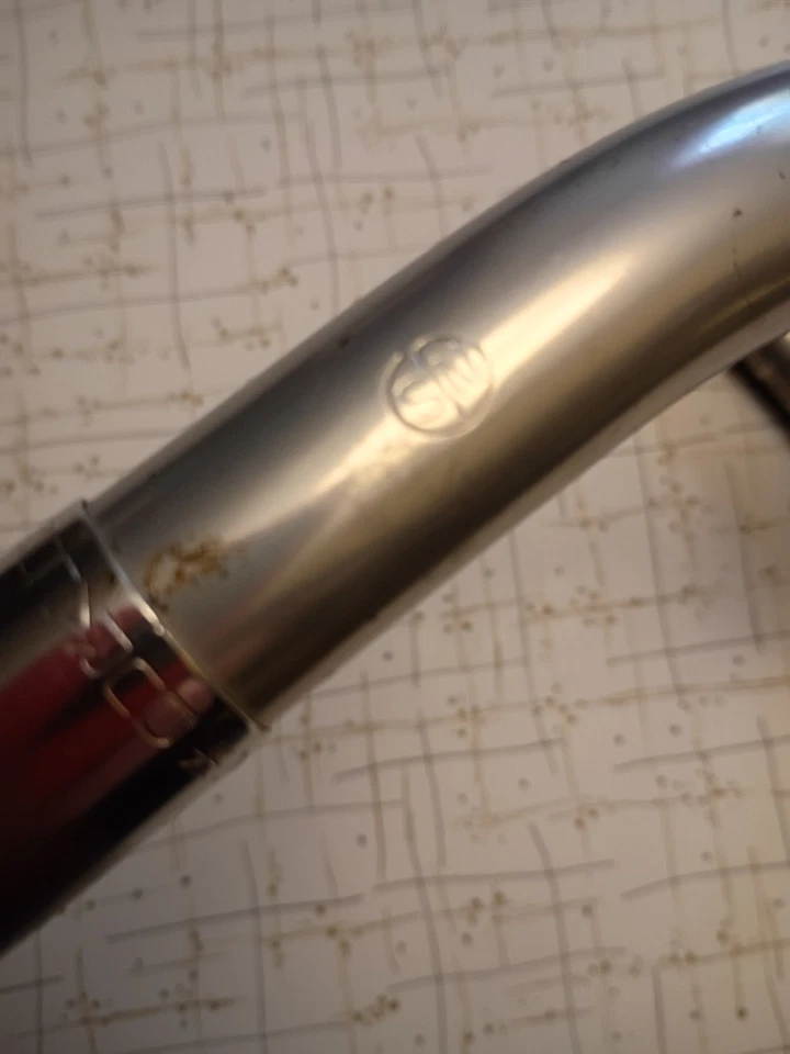 Guidão Nitto Track NJS Drop Bar B123AA Keirin Duralumin 40cm 25.4 liga B123 - Imagem 2 de 4