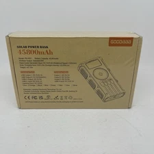 Goodaaa 45800mAh Solar Power Bank Wireless Output Hand Crank Generator PN-W31New