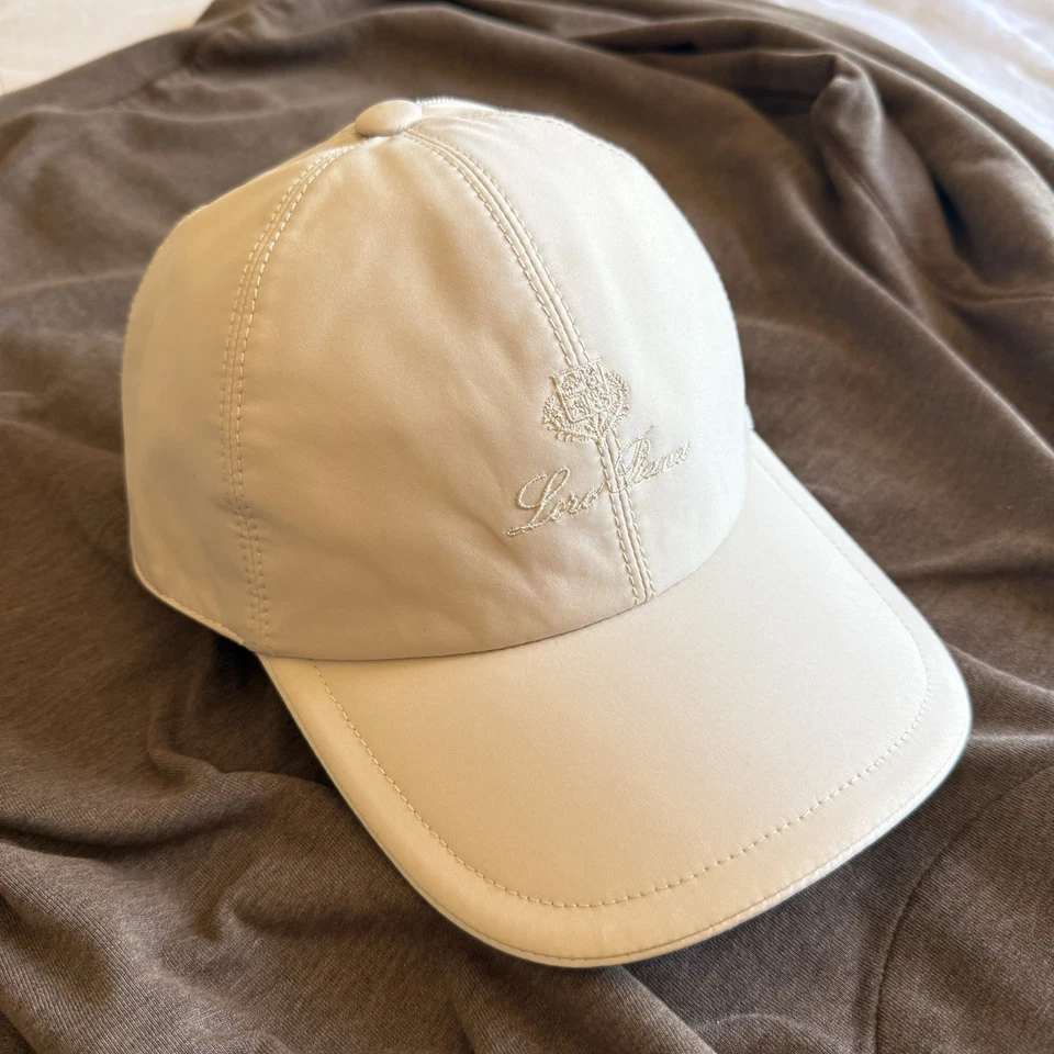 Boné de beisebol masculino Loro Piana logotipo grande bordado - chapéu sistema tempestade - Imagem 3 de 4