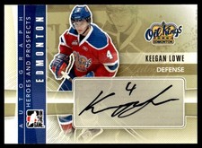 2011-12 In The Game Heroes & Prospects Autographs Keegan Lowe #A-KL