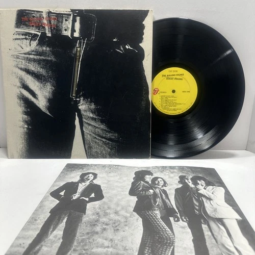 Rolling Stones -Sticky Fingers LP Vinyl 1971 COC 59100 Zipper 1ST Press VG+ /VG+