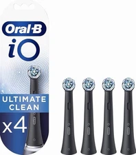 Oral-B iO Ultimate Clean Replacement Brush Heads 4 Count Black New Sealed