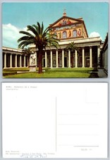 Rome Basilica St. Paul Outside the Walls Quadriportico Postcard Sigla Effe