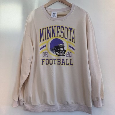 Comfort Colors Minnesota Football Women s Sweatshirt Crew Large Vikings