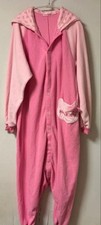 Hello Kitty Hooded Loungewear Pink Cozy Fleece Sleepwear Outfit Authentic