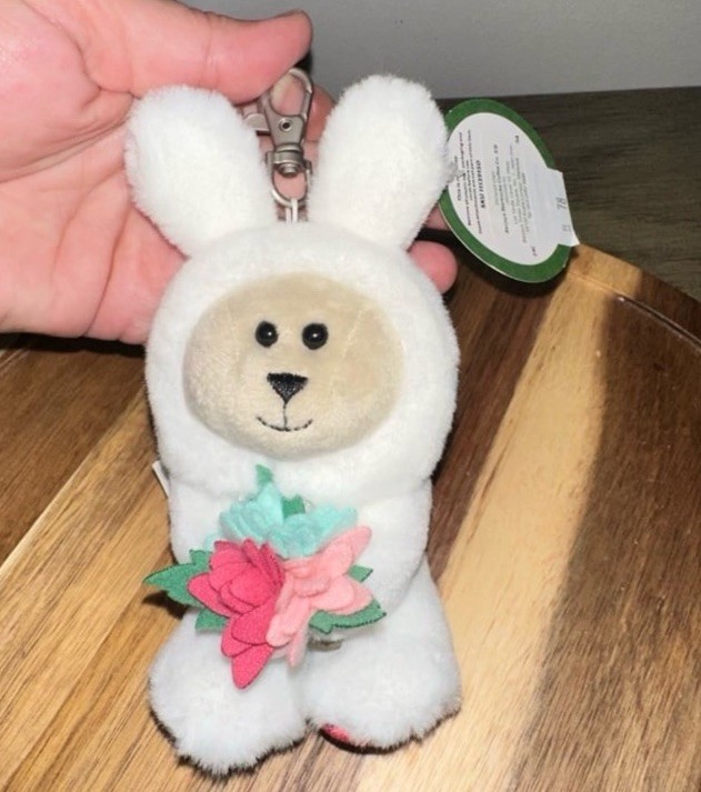Starbucks Korea 23 NY Bunny Bearista Keychain 2023 New Year
