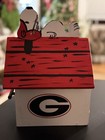 Birdhouse Snoopy Woodstock Dog House Wood Handmade NEW GA BULLDOGS Sport Gift — photo 10