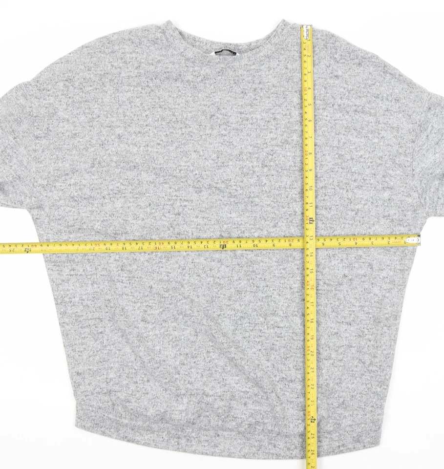 Dorothy Perkins Women’s Grey Long Sleeve Lace Pullover Jumper Size 12 - Image 2 of 4