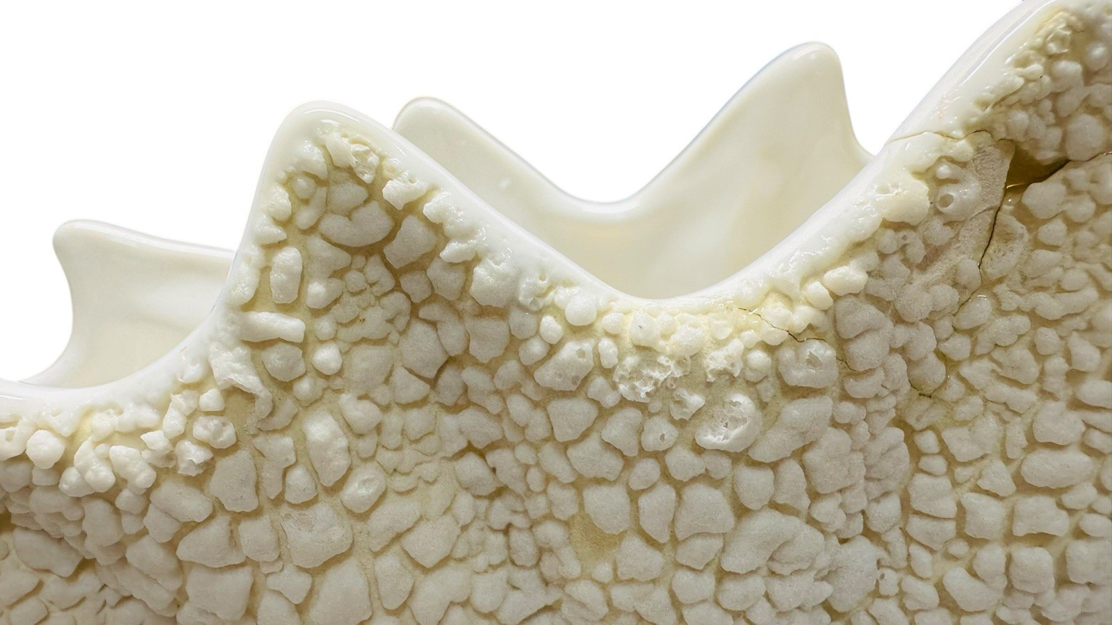 Vintage Royal Haeger Vase Nautical Shell Plantar Popcorn Texture Art Deco 1998