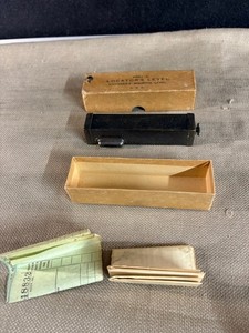 ARMY LOCATOR'S LEVEL Engineer's Sighting Level U.S.A.- Swift & Anderson w/box