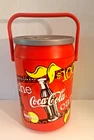 Vintage 1998 Coke Coca Cola Classic 14” Tall Can Cooler Kooler Kraft Red