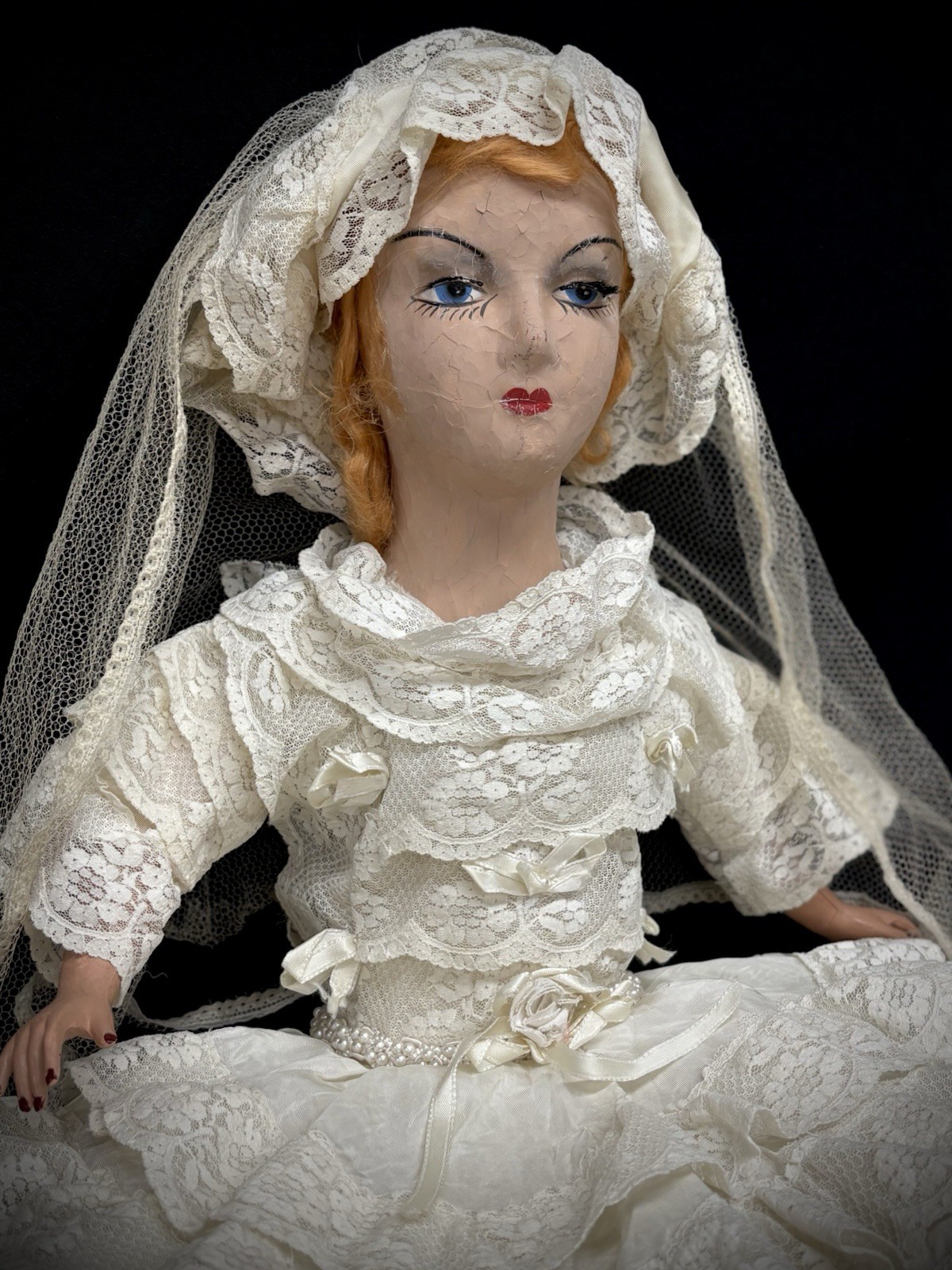 Haunted 1920s Doll 30" -FRANCIS, Age 39 **VERY ACTIVE** Grac