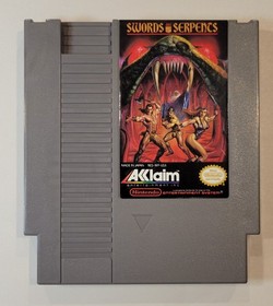 1990 Swords and Serpents NES Nintendo Video Game Complete w/ Manual & Foam CIB