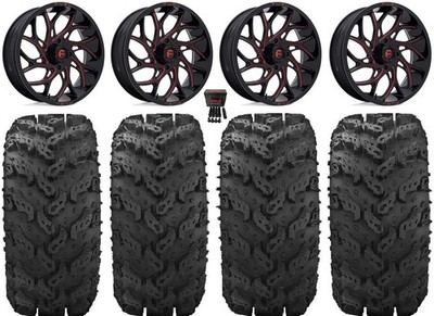 Fuel Runner 20'' Wheels Red 30'' Reptile Tires Can-Am Defender