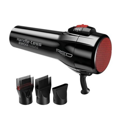 Handle-Less 2200W Ceramic Tourmaline Hair Dryer, 3 Heat Settings, Pro Blow Dr...