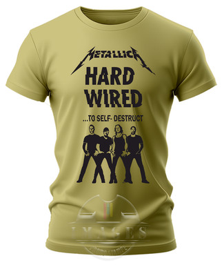 METALLIC T-SHIRT Hardwired... to Self-Destruct HEAVY METAL TRASH T-SHIRT