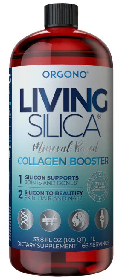 Living Silica ORGONO Collagen Booster | Vegan Mineral-Based Silica Supplement |