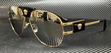 VERSACE VE2252 10026G Gold Grey Mirror Men's 63 mm Sunglasses