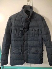 Giubbotto Giacca Henry Cotton's blu 48 con vera piuma