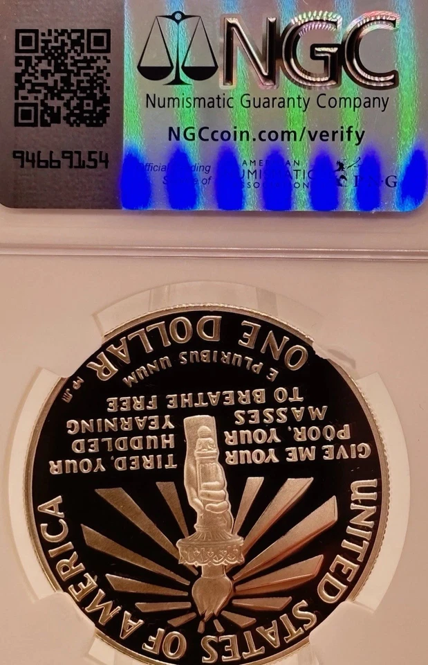 1986-S $1 Statue Of Liberty Proof PF 70 Ultra Cameo 6806435-001  #14101 - Image 4 of 4