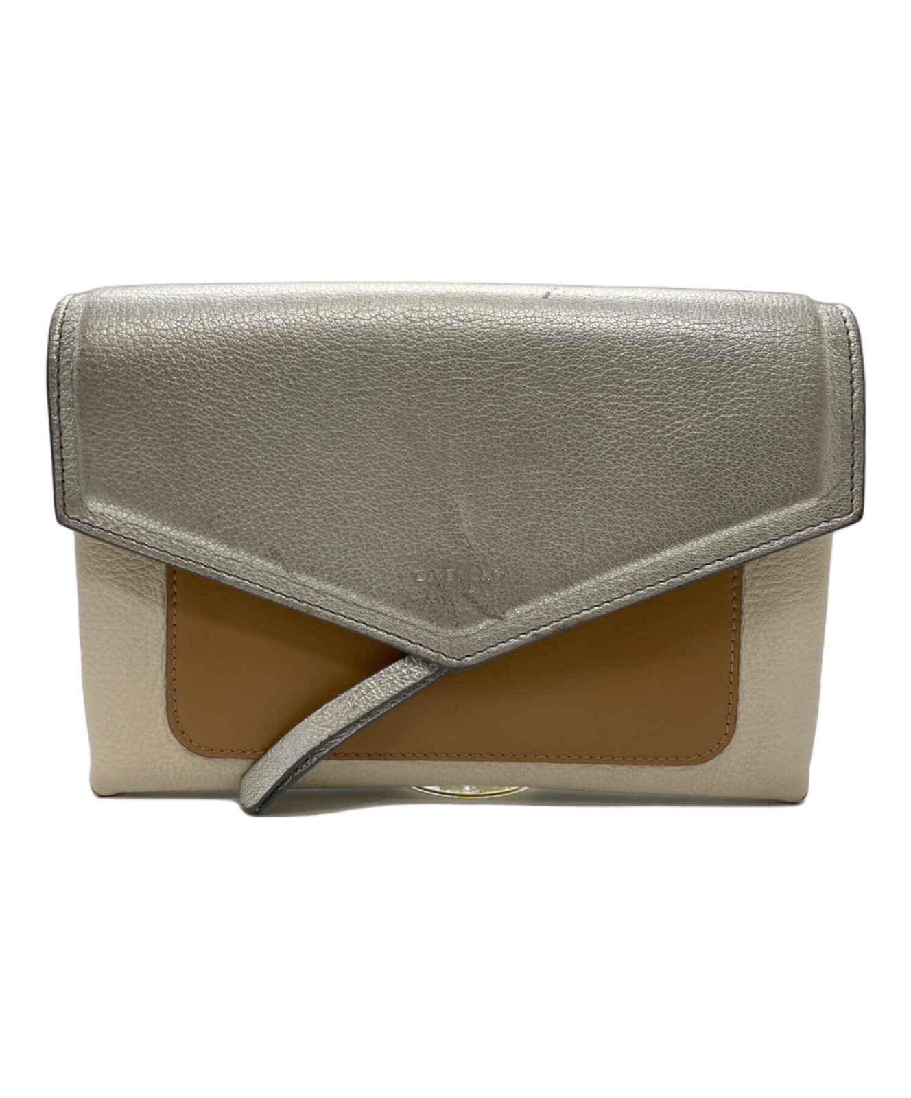 GIVENCHY Authentic Silver Color Shoulder Bag Logo… - image 2