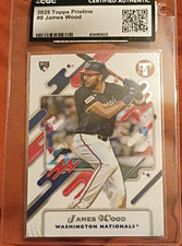 Topps 2025 Pristine James Wood #8 Rookie CGC Washington Nationals Baseball Card