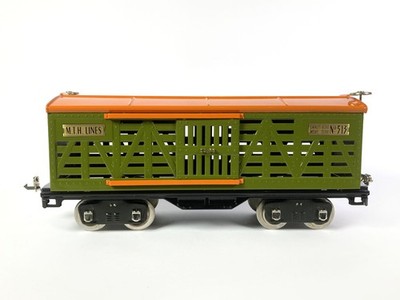 Lot 8039 Lionel MTH 10-1087 Cattle Car - Viehwagen - grün orange Std. Gauge, OVP