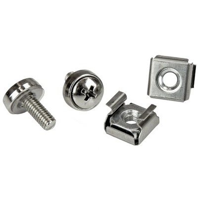 StarTech.com M5 Mounting Screws and Cage Nuts for Server Rack Cabinet - Pack of