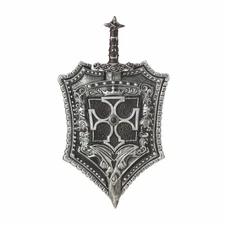 Crusader Knight Medieval Costume Weapon Shield & Sword