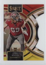2023 Panini Select Premier Level Red & Yellow Prizm Die-Cut Cody Mauch #133 2xd