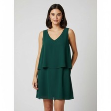 Forever 21 Green Tiered Sleeveless Dress Size M