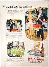 Magician Psyche White Rock Vtg 1946 Magazine Ad Print Fairy Sparkling Water