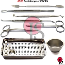 Dental Implant Surgery PRF GRF Kit Bone Graft Scoop Compactor Plugger Scissors