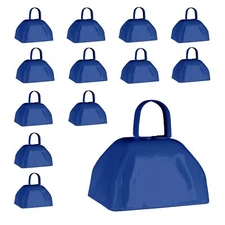 Windy City Novelties Metal Cowbells with Handles 3 inch Noise Maker - 12 Pack...