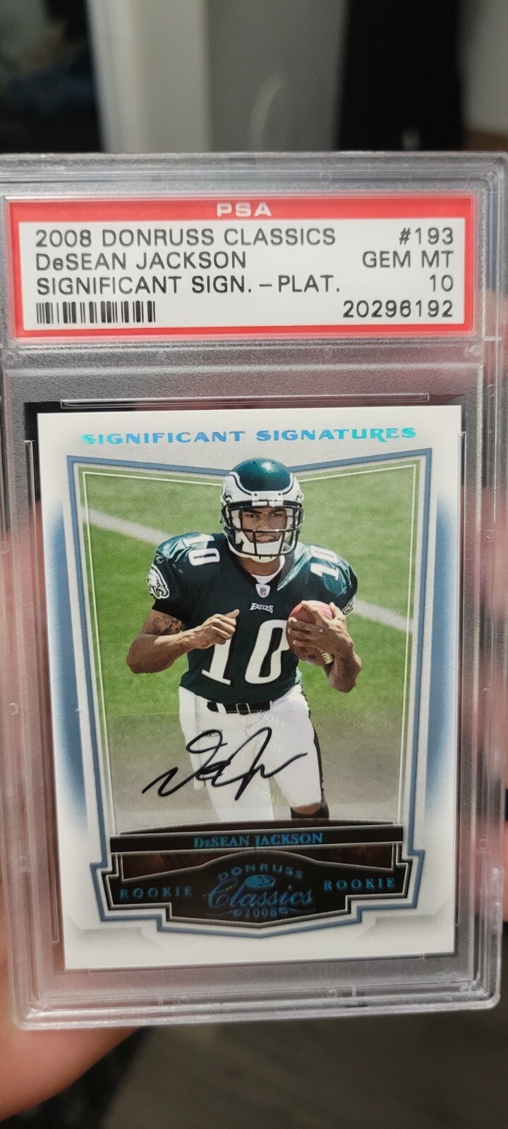 DeSean Jackson Donruss Classics Significant Signatures #193 Platinum