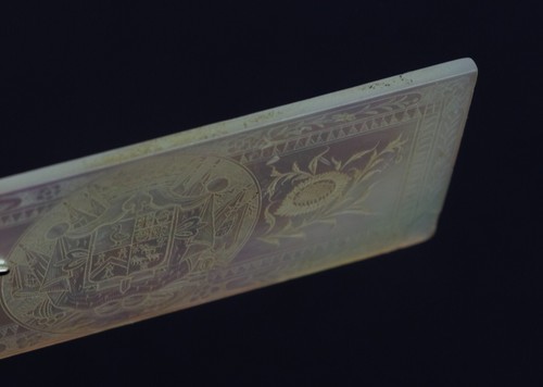 Rare VICEROY New Spain MEXICO c1800 Chinese armorial GAMING counter mother pearl - Picture 10 of 18
