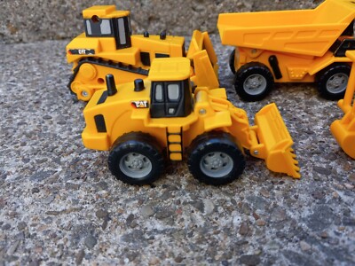 Caterpillar CAT Mini Construction dozer,excavator,loader Plastic 3