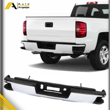 Chrome Rear Step Bumper Assembly For Chevy Silverado / GMC Sierra 1500 2014-2018